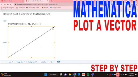 how to plot a vector in mathematica
