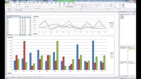 how to plot pivot table in excel