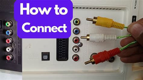 how to plug in av cables