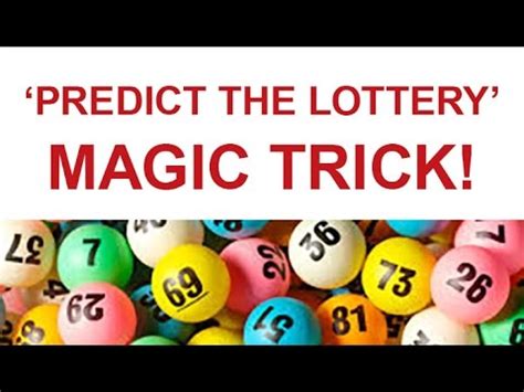 how to predict lottery numbers
