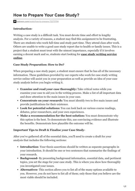 How To Prepare For Case Study Interviews