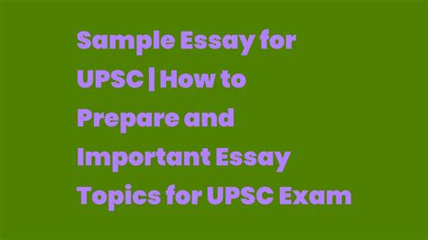 how to prepare for essay in upsc
