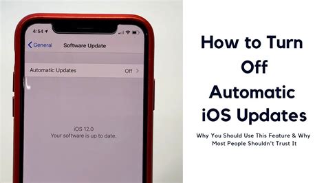 how to prevent automatic ios update