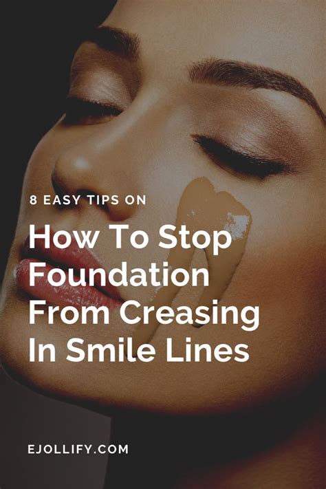 how to prevent smile lines in foundation