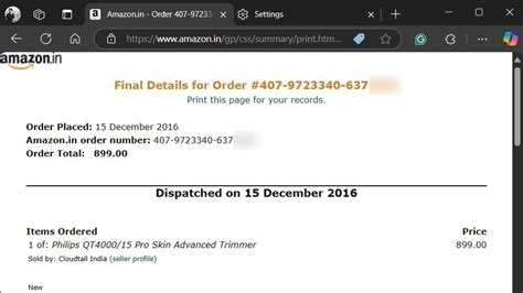 How To Print Amazon Receipt