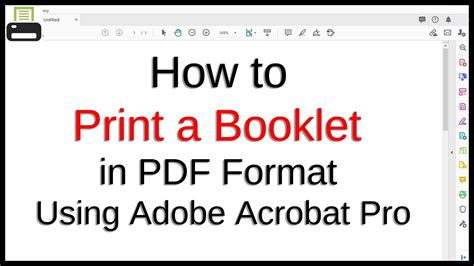 how to print in booklet format pdf