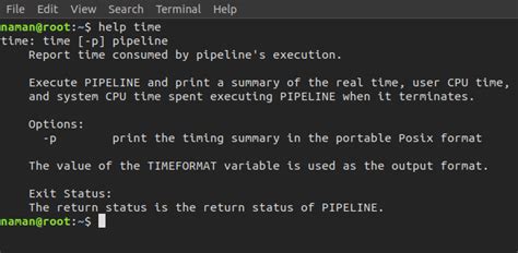 how to print time in linux