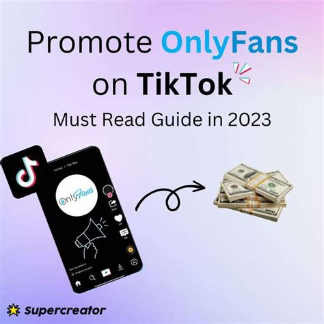 how to promote onlyfans on tiktok