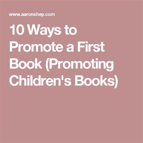 how to promote your childrens book online