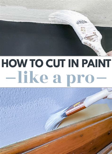 how to properly cut in paint