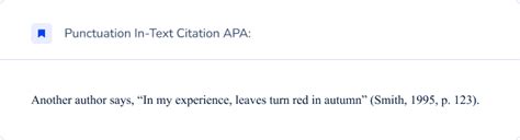 how to punctuate in text citations
