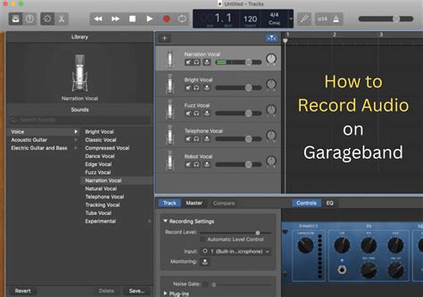 how to put audio in garageband