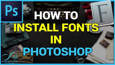 how to put downloaded font in photoshop