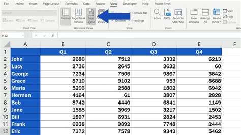 how to put heading in excel