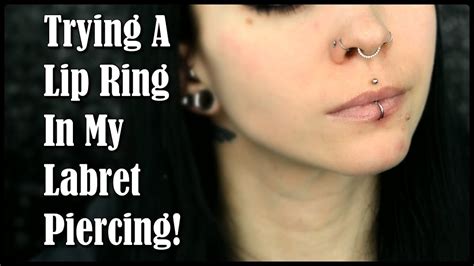 how to put in a lip ring