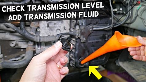 how to put in transmission oil