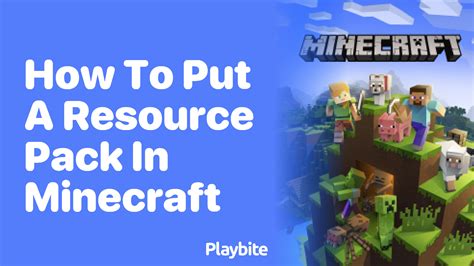 how to put minecraft resource pack