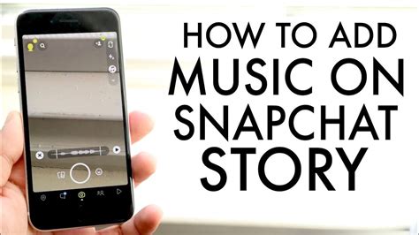 how to put music in snaps