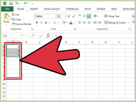 how to put numbers in excel automatically