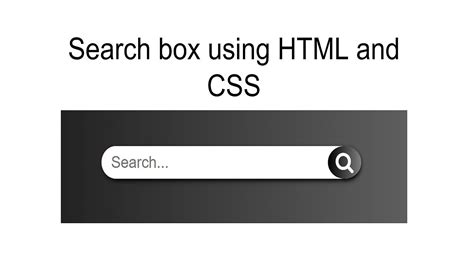 how to put search button in html