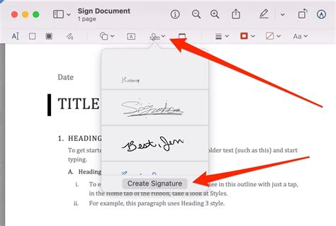 how to put signature in pdf mac