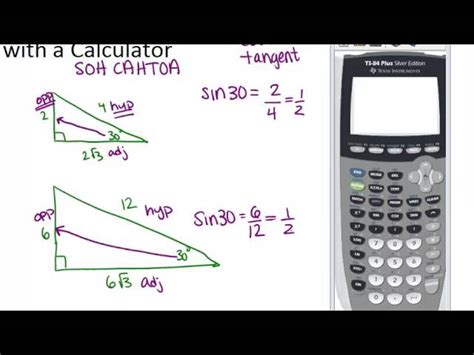 how to put trigonometry in a calculator