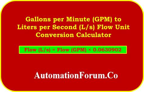 how to approximation gallons per minute