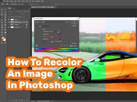 how to recolor a layer in photoshop