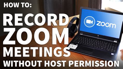 how to record zoom meeting without notification