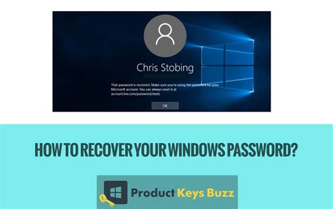 how to recover password in windows