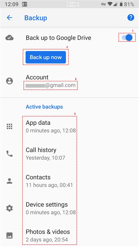 how to recover the back-up data from google account?