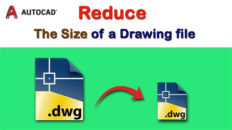 how to reduce drawing size in autocad