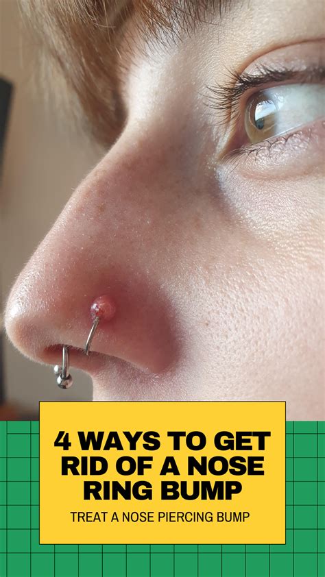 how to reduce nose piercing swelling