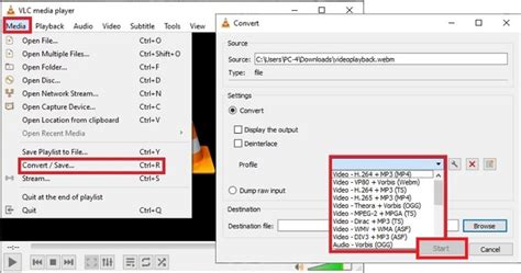 how to reduce video size in vlc