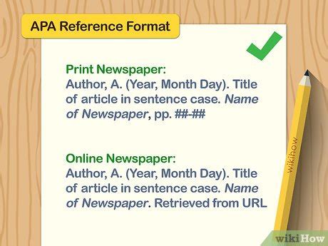 how to reference a newspaper in apa