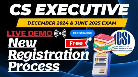 how to register in cs executive