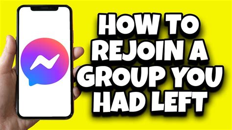 how to rejoin group in messenger