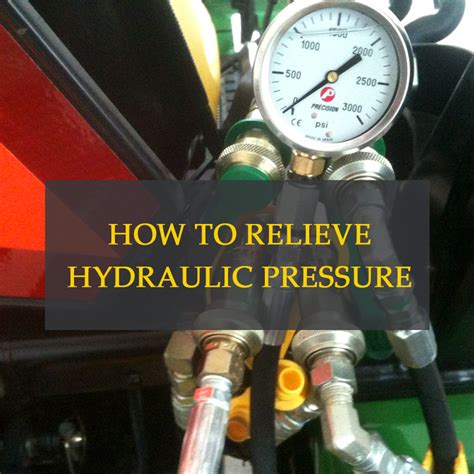 how to relieve pressure in hydraulic system