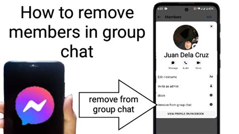 how to remove a group in messenger