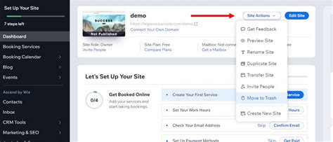 how to remove a website