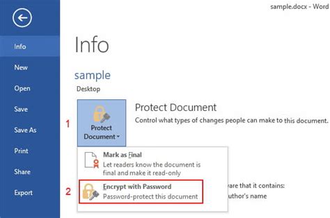 how to remove document protection in word