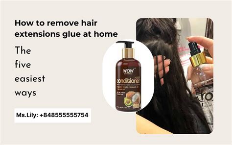 how to remove glue in extensions