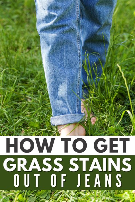how to remove grass stains from jeans