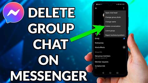 how to remove group chat in messenger