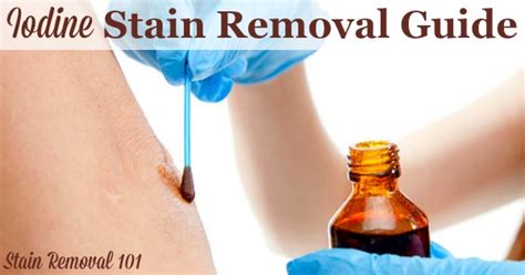 how to remove iodine stain