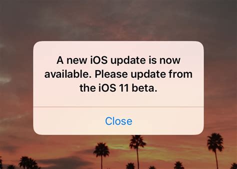 how to remove ios 14 beta update notification