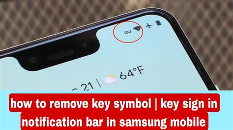 how to remove key symbol in android
