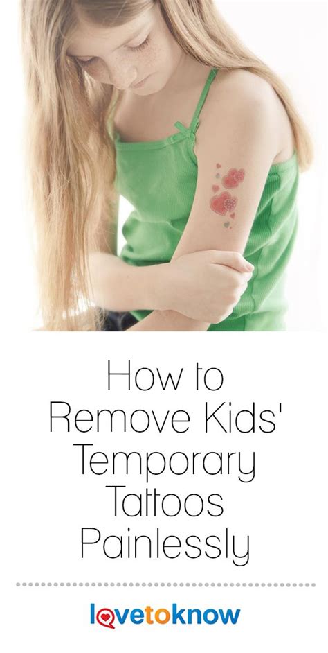 how to remove kids tatoos