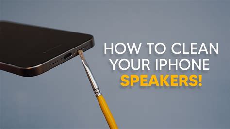 how to remove lint from iphone speakers