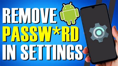 how to remove password in cellphone